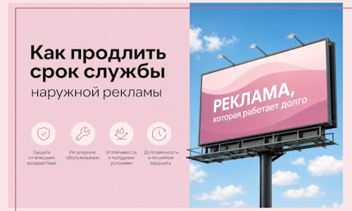 Как продлить срок службы наружной рекламы в  Гатчине