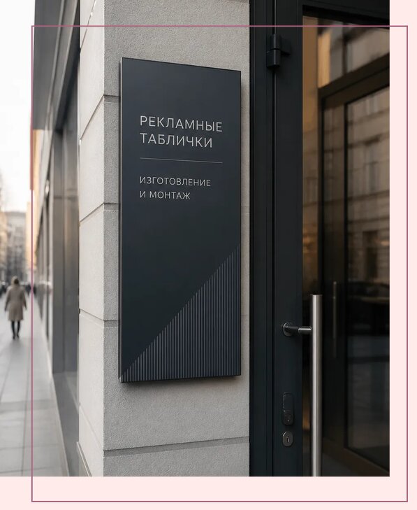 Рекламные таблички в Гатчине по цене от 4624 р. | Аванза-Гтч