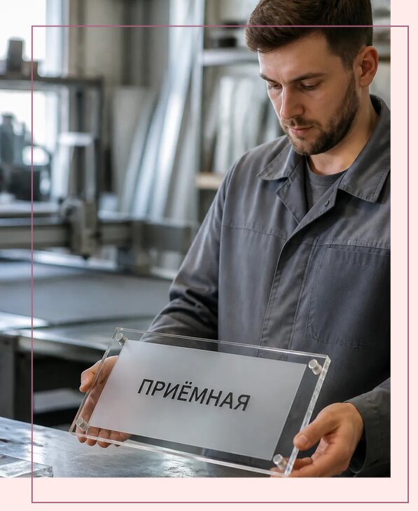 Таблички из оргстекла на заказ в Гатчине от 4008 р. | Аванза-Гтч