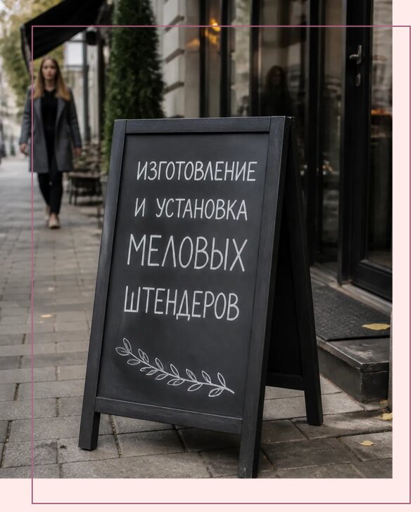 Меловые штендеры в Гатчине по цене от 6679 р. | Аванза-Гтч