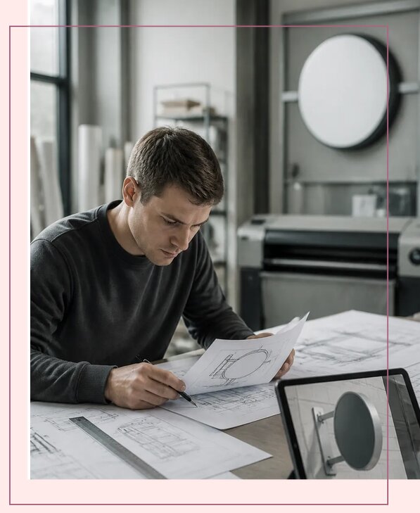 Технический проект вывески для согласования в Гатчине